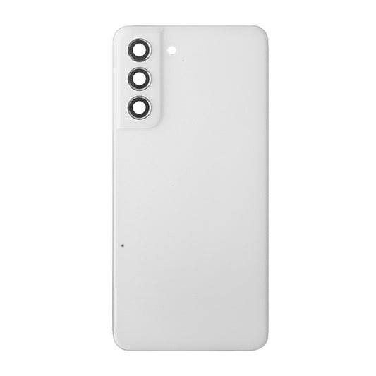 Samsung S21FE Back Glass With Adhesive - Phantom White