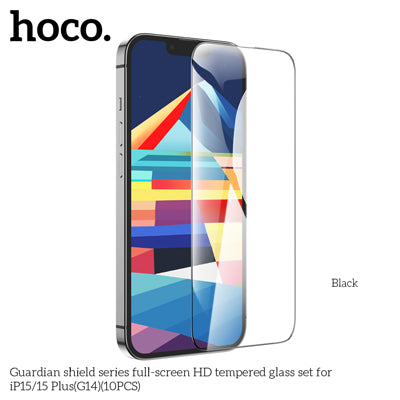 Hoco G14 Guardian Shield Series Full-screen HD Tempered Glass Screen Protector - iP15/16