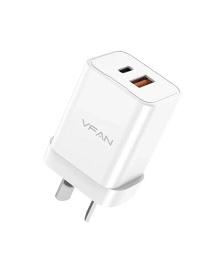 VFAN Gan 35W Dual Type-C & USB-A PD Ultra Fast Charger - AU8
