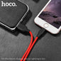 X21 Plus Silicone Charging Cable for iP Lightning - Red & Black (L=2M)