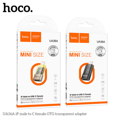 UA36A iP male to C female OTG transparent adapter