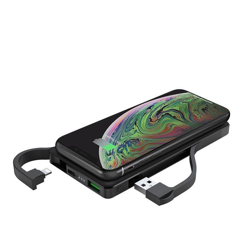 HOCO S10 Portable Wireless Charger Power Bank (10000mAh) - Black
