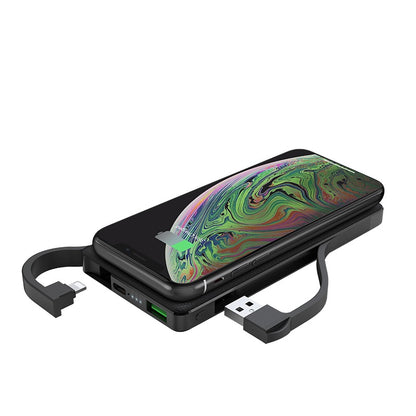 HOCO S10 Portable Wireless Charger Power Bank (10000mAh) - Black