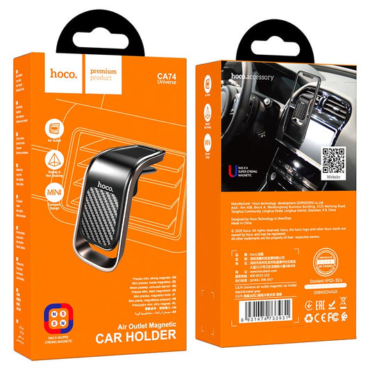 HOCO CA74 Universe air outlet magnetic car holder - Silver