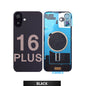 iPhone 16 Plus Compatible Back Glass With Camera Lens And Magsafe Magnet OEM - Black