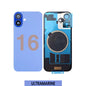 iPhone 16 Compatible Back Glass With Camera Lens And Magsafe Magnet OEM - Ultramarine