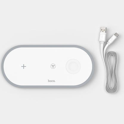 HOCO CW24 Handsome 3-in-1 wireless fast charger