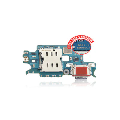 Samsung S22 S901E (Intl Dual Sim Version) Charging Port Board With Sim Card Reader-Oem
