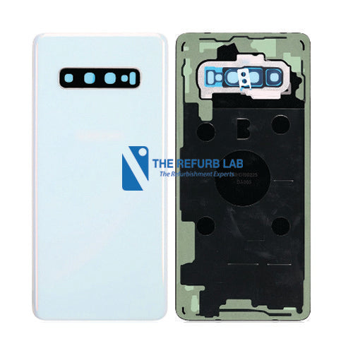 Samsung Galaxy S10 Plus Back Glass with Adhesive - Ceramic White