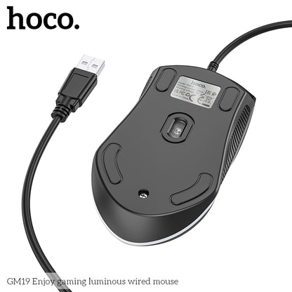 GM19 Enjoy gaming luminous wired mouse