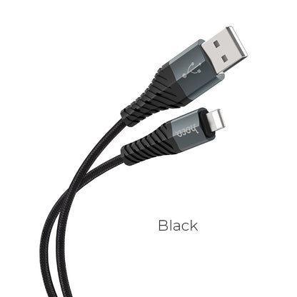 HOCO X38 Cool Charging data cable for Lightning Black 1m