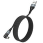 HOCO U100 Orbit Charging Data Cable for Lightning - Black L=1.2M