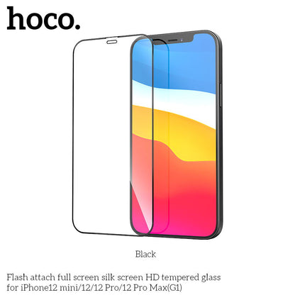 HOCO G1 Full Silk Screen HD Tempered Glass Anti-fingerprint For iPhone 12 Mini
