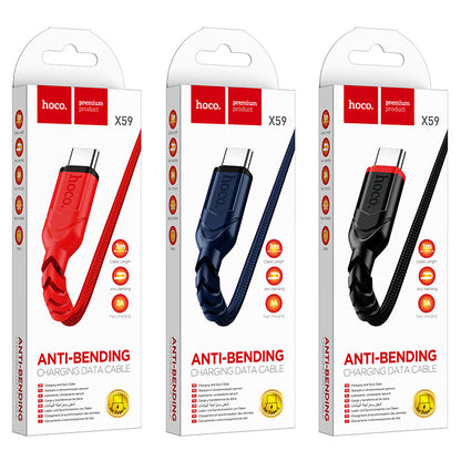Hoco X59 Victory charging data cable Type-C(L=2M)[BW70]