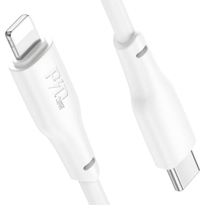 HOCO X93 Force PD20W charging data cable iP(L=1M) - White