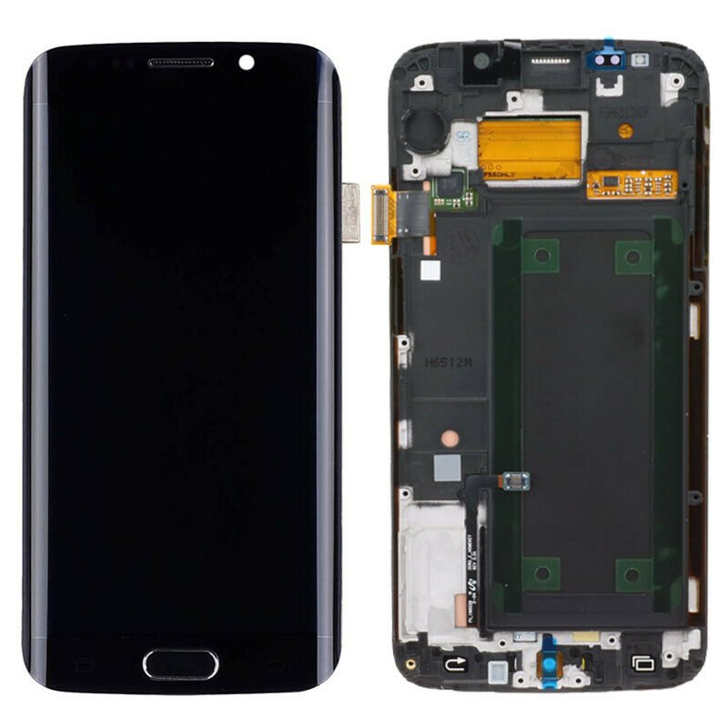Samsung Galaxy S6 Edge G925i Genuine Original Service Pack Amoled Assembly - Black