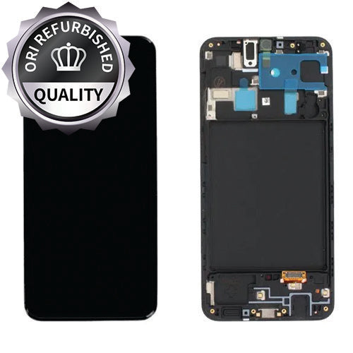 Samsung Galaxy A20 Compatible Amoled Assembly with Frame Refurbished