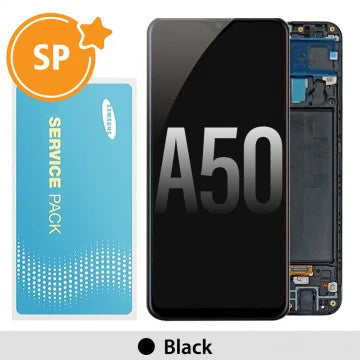 Samsung Galaxy A50/A505 Service Pack OLED Screen - Black