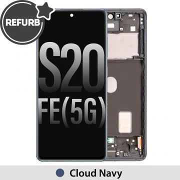Samsung Galaxy S20FE OLED Assembly Refurbished - Navy/Black