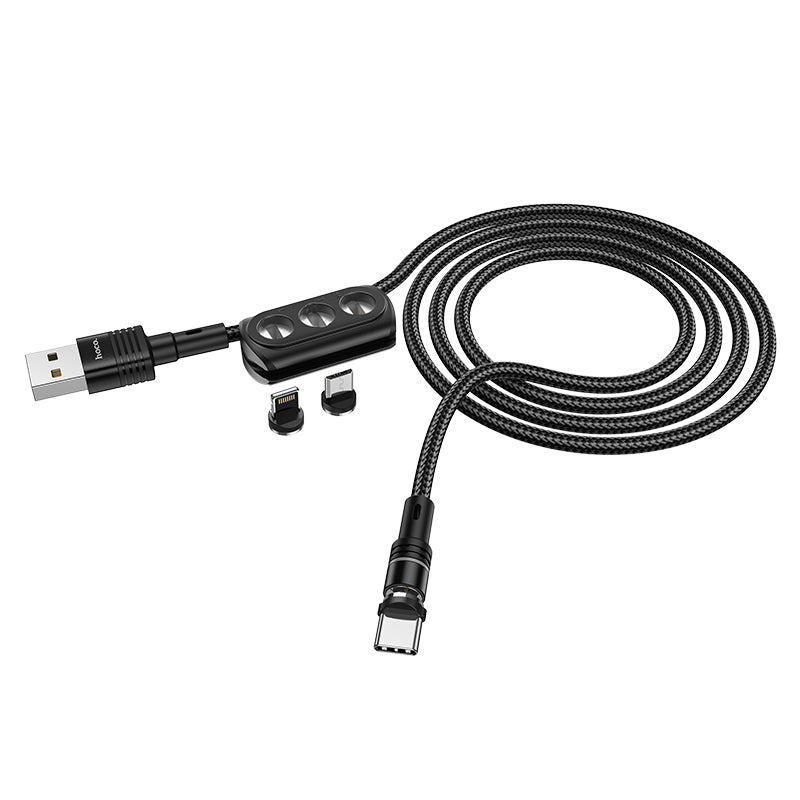 HOCO U98 3-in-1 Magnetic Charging Cable
