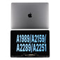 Macbook Pro 13" A1989/A2159/A2289/A2251 Compatible - Grey