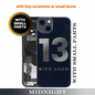 iPhone 13 Oem Compatible Housing With Full Parts - Midnight - Blemished