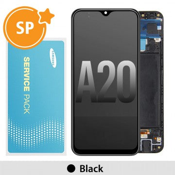 Samsung Galaxy A20/A205 Service Pack OLED Screen - Black