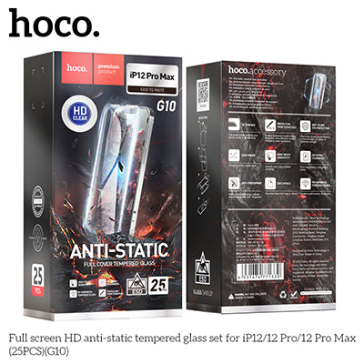 G10 ESD Anti-static Full Cover Tempered Glass Screen Protector - iP12 Pro Max