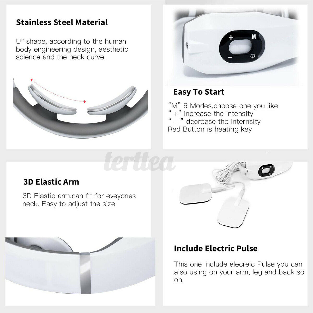 Pulse Massager for Neck with heater (Rechargeable)