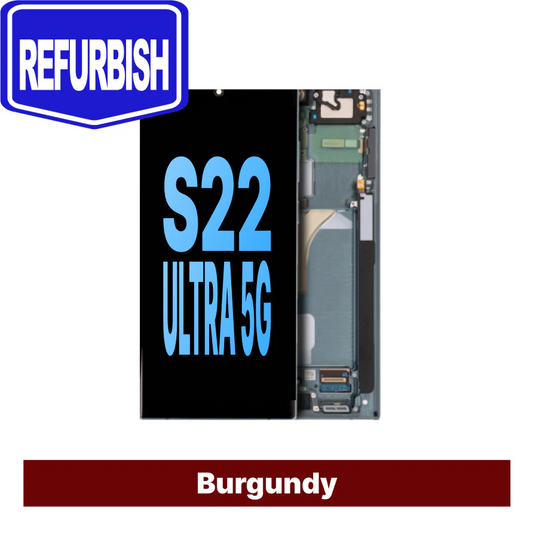 Samsung Galaxy S22 Ultra Refurbished  Assembly with Frame - Burgundy