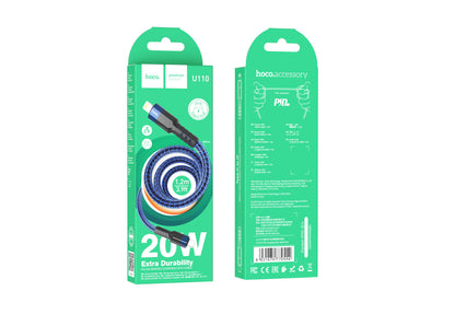 U110 Hoco iP PD charging data cable Blue