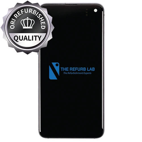 Samsung Galaxy S10E Compatible Amoled Assembly with Frame Refurbished - CERAMIC WHITE