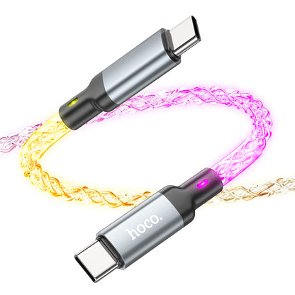 Hoco U112 Shine 60W charging data cable for Type-C to Type-C