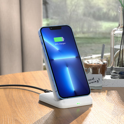 Hoco CW38 vertical wireless fast charger - White