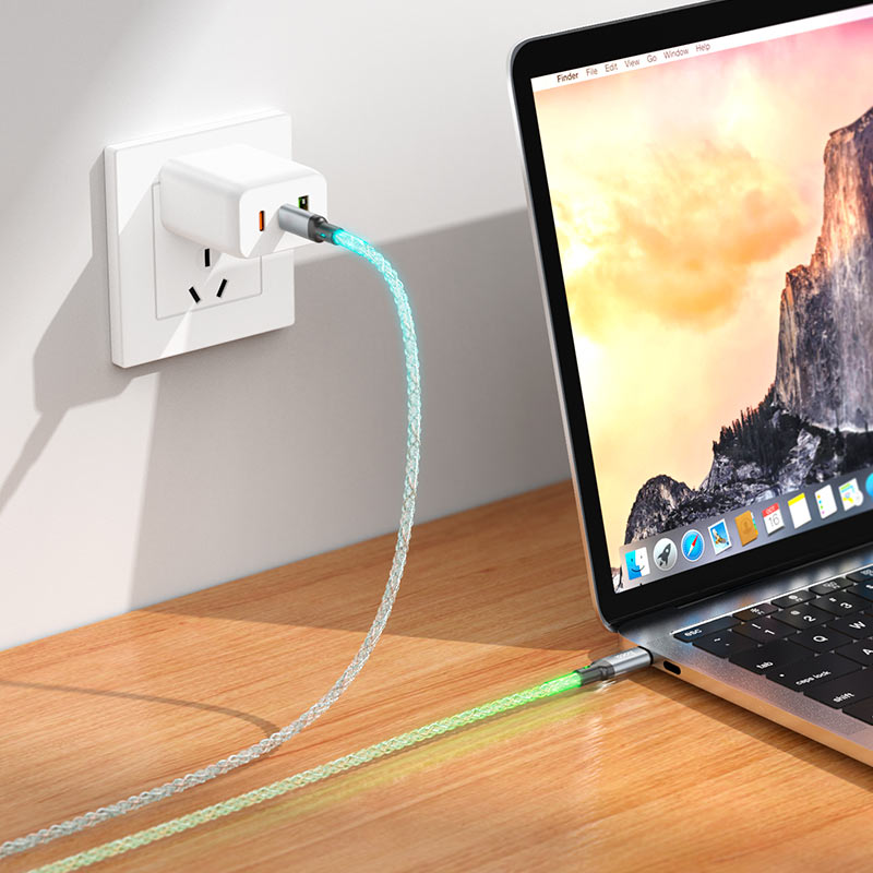 Hoco U112 Shine 60W charging data cable for Type-C to Type-C