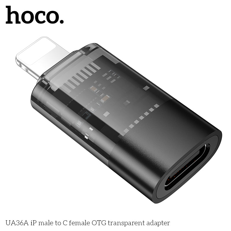 UA36A iP male to C female OTG transparent adapter