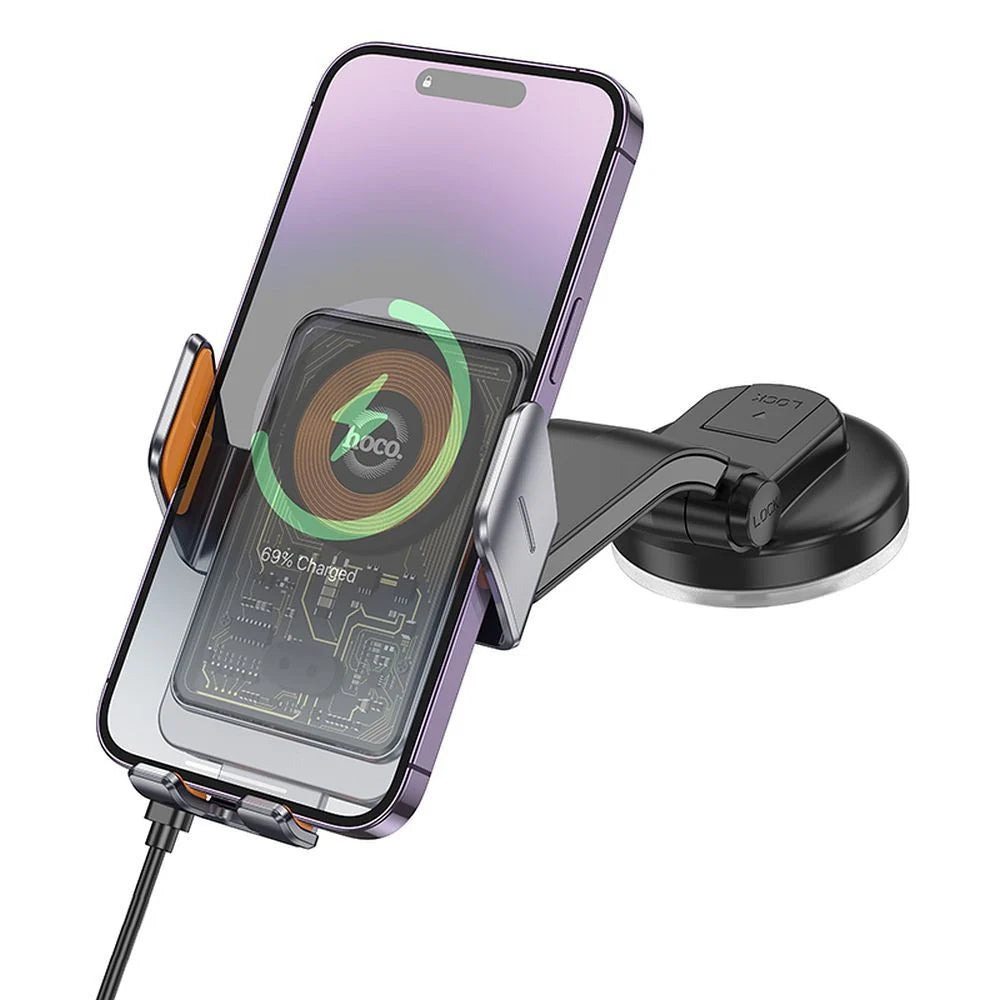 HW8 Transparent Discovery Edition wireless fast charging car holder(center console)