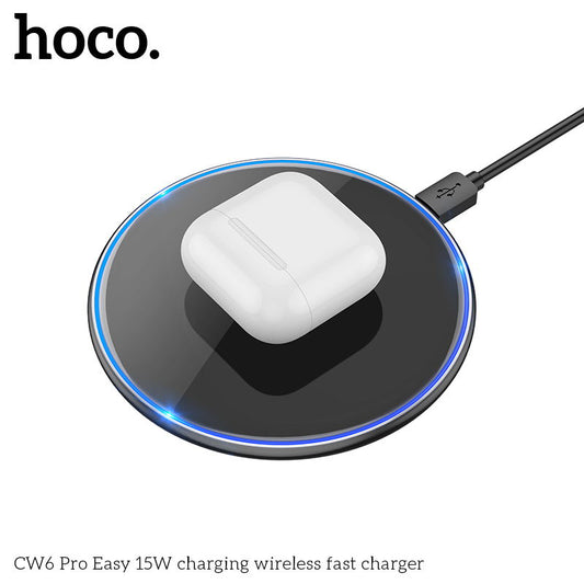 HOCO CW6 Pro Easy 18W charging wireless fast charger Black