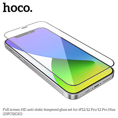 G10 ESD Anti-static Full Cover Tempered Glass Screen Protector - iP12 Pro Max