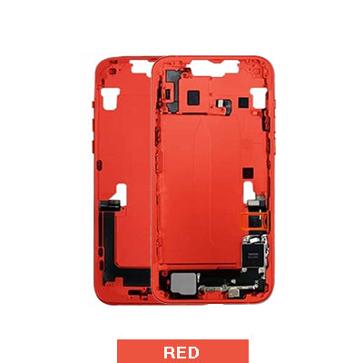 iPhone 14 Plus Oem Mid Frame Housing With Small Parts - Red