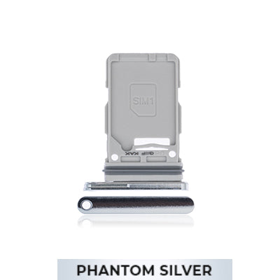 Single SIM Card Tray for Samsung Galaxy S21 Ultra-Phantom Silver-OEM