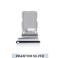 Single SIM Card Tray for Samsung Galaxy S21 Ultra-Phantom Silver-OEM