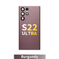Samsung S22 Ultra Back Glass with Adhesive - Burgundy
