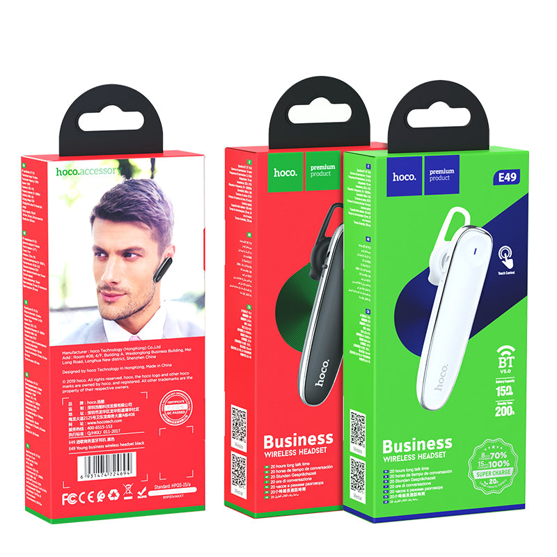 HOCO E49 Business Wireless Headset with Mic