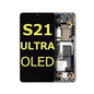 Samsung Galaxy S21 Ultra Compatible Amoled Assembly - Soft Oled Aftermarket - Black