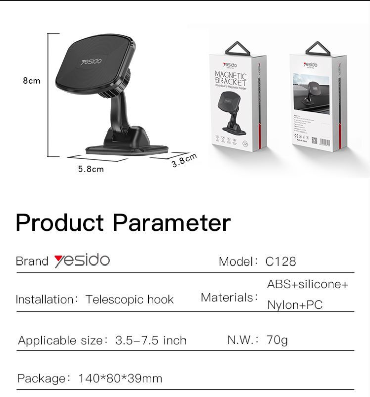 YESIDO Dashboard Magnetic Bracket - C129