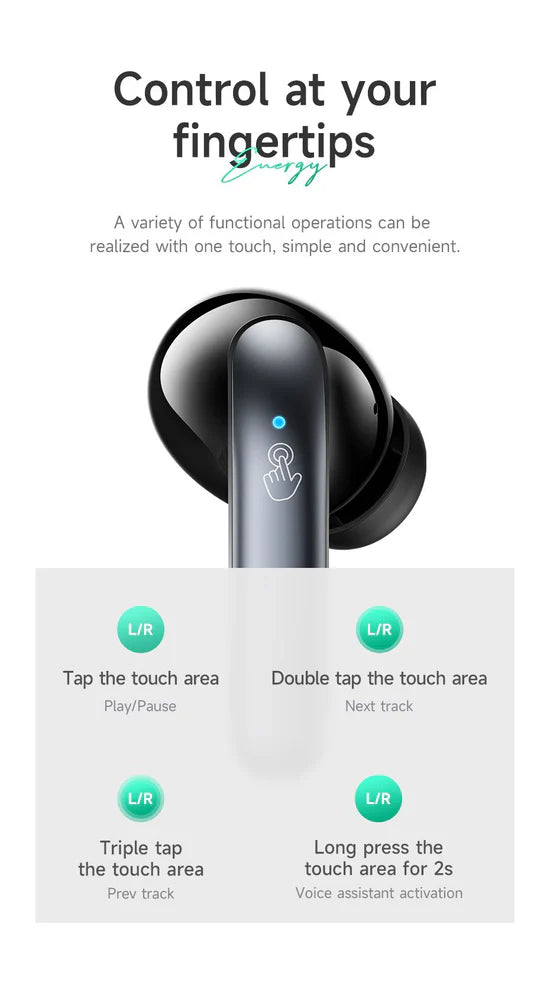 HOCO EQ5 Energy true wireless ANC+ENC noise reduction BT headset
