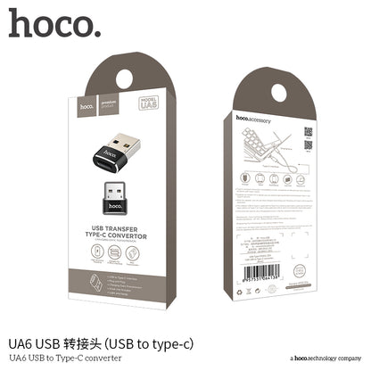 HOCO UA6 USB-A to Type C Adapter