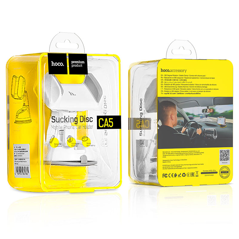 HOCO CA5 Suction vehicle Holder Grey