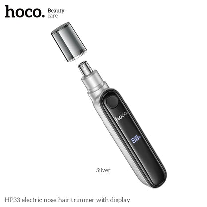 Hoco HP33 electric nose hair trimmer with display - Silver